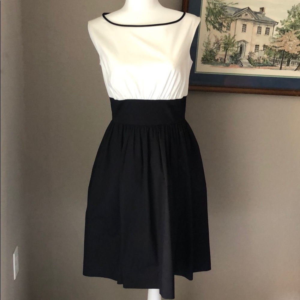 Kate Spade black and white formal dress